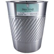 Wholesale - TRASH CAN SS 9.25"H X 7.875"W (6" BASE) MATT CHROME 5L, UPC: 769898274060